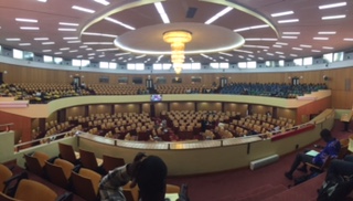Inside the largest room in Parliament.